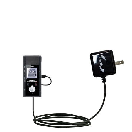 Gomadic Intelligent Compact AC Home Wall Charger suitable for the Korg MR-2 - High output power with a convenient, foldable plug design - Uses TipExch