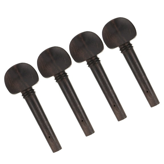 FRCOLOR 4pcs Violin Tuning Pegs Wood Replacement Parts for 3/4-4/4 Violins  Easy to Use Tuning Pegs for Enhancing Sound Transmission