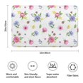 thumbnail image 3 of Pioneer Flower Floral Print Pattern Bathroom Rugs Mat, Non Slip Microfiber Bathroom Rug with Rubber Backing, Soft Mats for Bathroom Floor Tub Shower, 20"x32", 3 of 5
