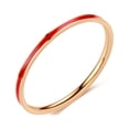 thumbnail image 1 of Fiudx Anillo de Titanio, Banda Fina de Acero Resistente, Elegante Anillo de Promesa, Cómodo Anillo Sencillo, Elegante Anillo de Cola, Ideal para Uso Diario o Regalo, Apto para Todo Tipo de Piel, Dise, 1 of 2