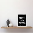 thumbnail image 2 of Exercise Wall Art Prove Them Wrong Inspirational Positive Motivational Gym Workout Living Room Aesthetic Artwork Framed Wall Art Print A4, 2 of 4
