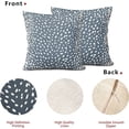 thumbnail image 5 of Antelope Gray Blue Pillow Covers 16X16 Inch Neutral Animal Faux Fawn Decorative Pillow Cases Modern Euro Cotton Linen Throw Pillows Set of 2 Farmhouse Home Decor for Sofa Couch Porch Outdoor, 5 of 6