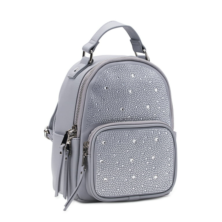 Madden NYC Women's Faux Leather Mini Backpack White