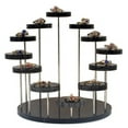 thumbnail image 4 of 12 Piece  Acrylic Ring Jewelry Display Stand Multi-layer  Jewelry Display Station - White, 4 of 9