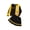 Yellow, variant on PureChapter Girls Clothes Cartoon Bear Letter Print Color Block Varsity Jacket & Striped Pleated Skirt 2 Piece Outfits for 7-14