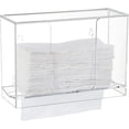 thumbnail image 1 of Paper Towel Dispenser Wall Mount Clear Multifold Paper Towel Dispenser with Lid Suitable for Z-fold,C-fold or Multi-Fold Paper Towels,Countertop Paper Towel Dispenser for Bathroom Toilet and Kitchen, 1 of 5