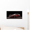 thumbnail image 1 of Super Sport Car Black Wall Mural by Wallmonkeys Peel and Stick Graphic (12 in W x 4 in H) WM308627, 1 of 4