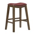 thumbnail image 4 of Topline Home Furnishings Pub Height Stool, Faux Leather, 4 of 5