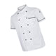 thumbnail image 1 of Hombres Mujeres Uniforme Chaqueta transpirable para camarero Catering Cook Hotel Culinary Blanco Salvador Chaquetas de cocinero, 1 of 10