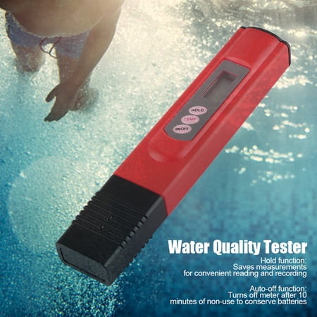 M Buder Digital LCD TDS Water Quality Tester Purity Monitor for Aquarium, Swimming Pool and Drinking Water, 0-9990ppm Range (6.1 inches / 15.5 cm)