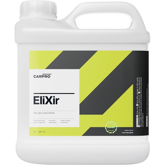CARPRO EliXir Quick Detailer - Quick Detail Provides a Fast Layer of Depth, Gloss, and Hydrophobic Energy - 4 Liter (135oz)