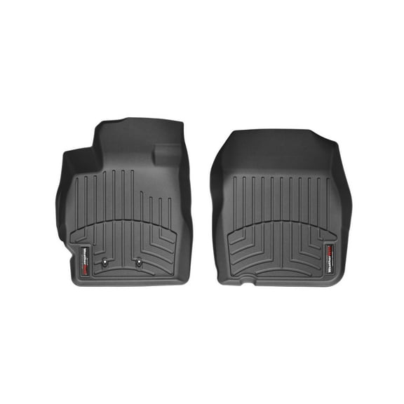 WeatherTech Custom Fit FloorLiners compatible with 2005-2010 Scion tC - 1st Row (Driver & Passenger), Black