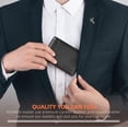 thumbnail image 5 of SYMMEXA Men's wallet RFID anti-theft carbon fiber dollar clip wallet card holder, 5 of 7