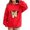 D227/Red, variant on Afdoent Hoodies for Girls Cat Pouch Hoodie with Pockets Pet Carrier Pullover Animal Holder Long Sleeve Tops Fall Winter 7-8 Years