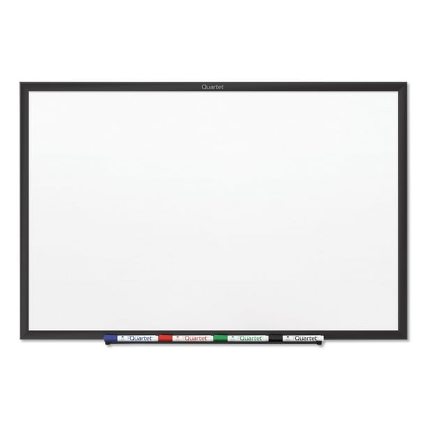 Quartet Classic Series Nanoclean Dry Erase Board, 48 X 36, Black