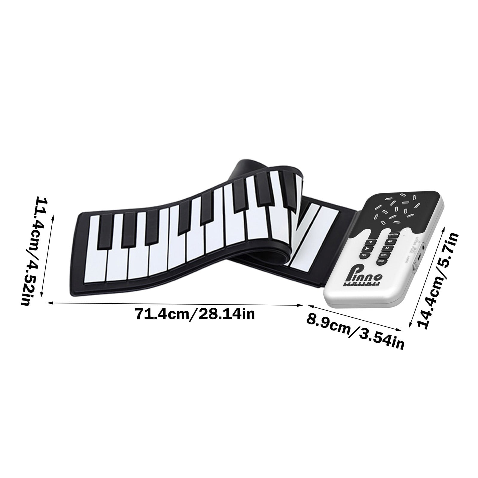 Limited Time Deal karymi Hand Rolled Piano 49 Keys Portable Toy Folding Soft Keyboard Introductory Keyboard Instrument Family Gifts Weekly Deal Weekly Deal