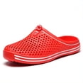 thumbnail image 1 of Zuecos Planos Ahuecados Para Mujer, Mulas De Jardín Antideslizantes Transpirables Con Punta Cerrada, Zapatos Casuales Para Playa, 1 of 4