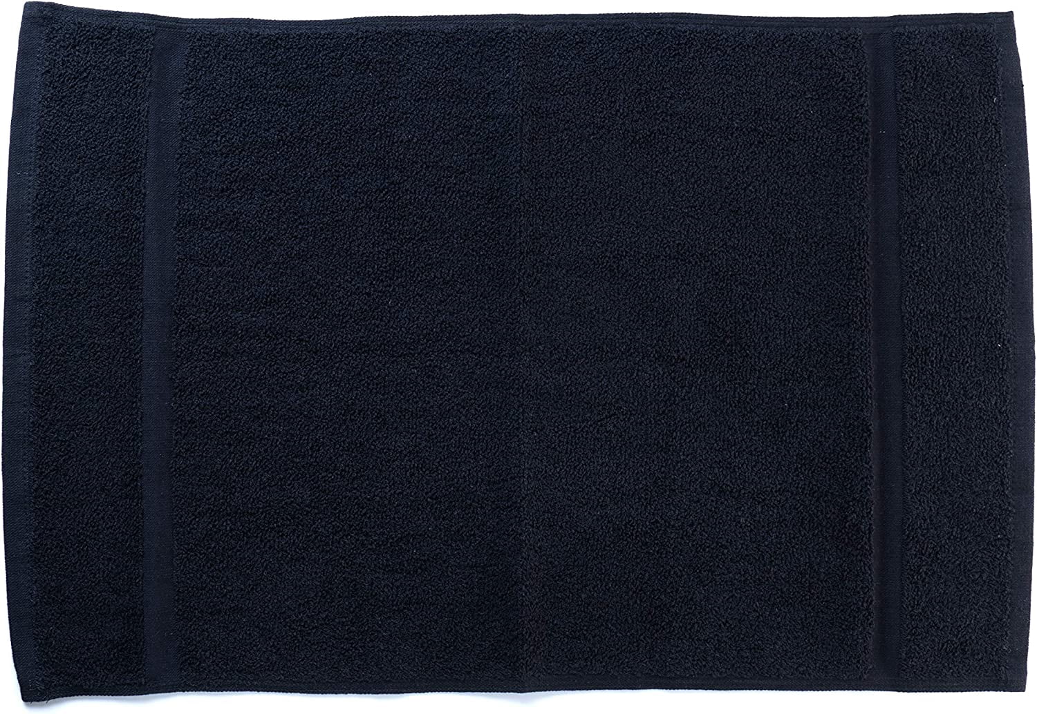 Simpli-Magic Hand Towels, Multipurpose Cotton Towels for Bathroom Use & More, 16" x 27", Black