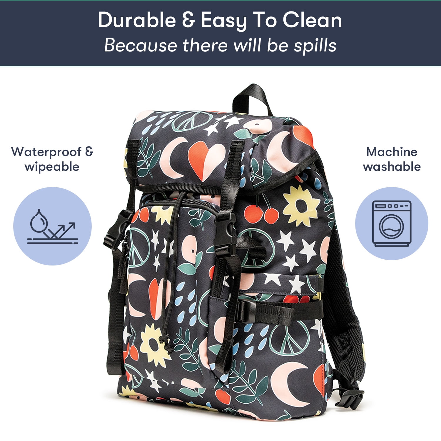 Colugo Parent Diaper Backpack, Park Icon