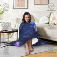 thumbnail image 4 of Fantasy Winged Unicorn Wearable Blanket Hoodies for Women Men Adults Unicorn Lovers Cozy Soft Enchanted Forest Unicorns Hooded Blankets for Sofa Bed Decor Birthday Gifts 50x60 Inch, 4 of 5