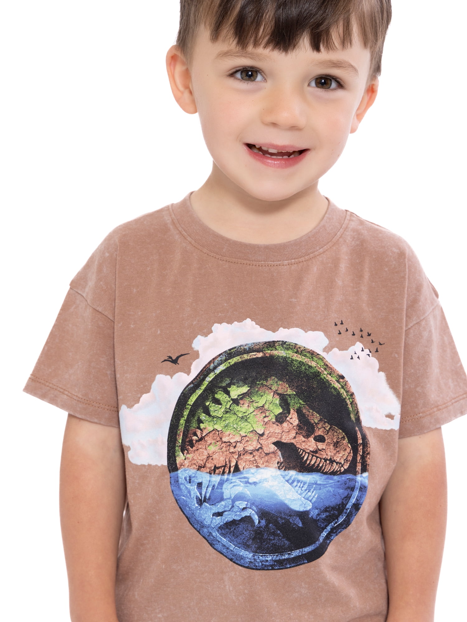 Jurassic Toddler Graphic Crewneck Tee with Short Sleeves, Sizes 12M-5T