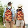 thumbnail image 3 of Geaub red cars durable canvas backpack: stylish, lightweight, and spacious with adjustable straps, 3 of 7