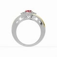 thumbnail image 5 of OMRE Genuine Ruby Ring, 925 Sterling Silver and 10K Yellow Gold Women, 5 of 5