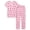 Pink Watermelon & Heart(Short Sleeves & Pants Set), variant on Girls Pajamas 2-PC Purple & Pale Yellow Soft PJ Short Sleeve & Pants Set Kid Cute Outfit Size 10