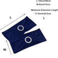 thumbnail image 3 of Clearance Event & Party under $5,10pcs Hotel Wedding Banquet Chair Back Cover Decoration Bow Chair Cover Chair Streamer Elastic Strap, 3 of 9