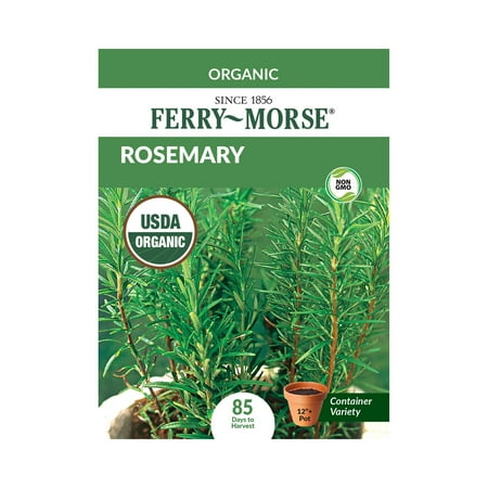 Ferry-Morse Organic 100MG Rosemary Perennial Herb Seeds, Full Sun