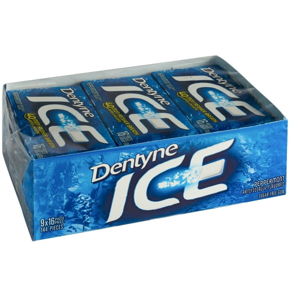 Dentyne Ice Peppermint Sugar-Free Gum 16-Piece Pack - 162/Case