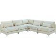 thumbnail image 2 of Meridian Furniture – Section Modulaire en Velours Crème Julia, 2 of 4