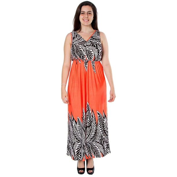 Si Rou Women's Plus Size Ankle Length Contrast Maxi Dress Walmart
