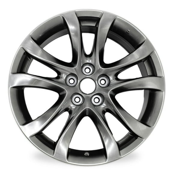 19" 19x7.5" Automotive Rim New Single Wheel for Mazda 6 2014 - 2017 Dark Hyper Silver OEM Design Replacement