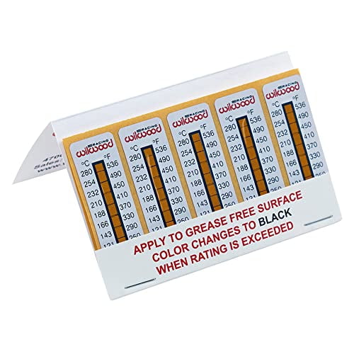 Wilwood Temperature Measuring Indicator Strips 10pk Wilwood Temperature Measuring Indicator Strips 10pk
