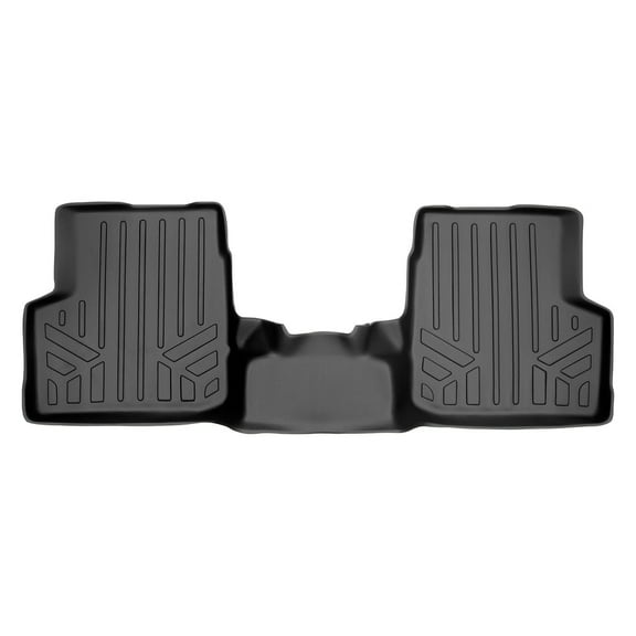 SMARTLINER Custom Fit Floor Mats 2nd Row Liner Black Compatible With 2015-2021 Jeep Renegade