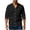 Black, variant on Dursoulink Long Sleeve Round-Neck Shirt for Men, Cotton Solid Color, Button Front, Pocket Detail, Regular Length, Casual Fit