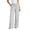 White, variant on Yxbdin Striped Print Linen Pants for Women Elastic Drawstring High Waist Long Pants Comfortable Relaxed Fit Casual Trousers Everyday Daily Wear
