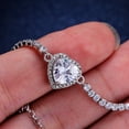 thumbnail image 3 of Tennis Bracelet Women 5 CT Heart Cut White Moissanite 925 Sterling Silver, 3 of 4
