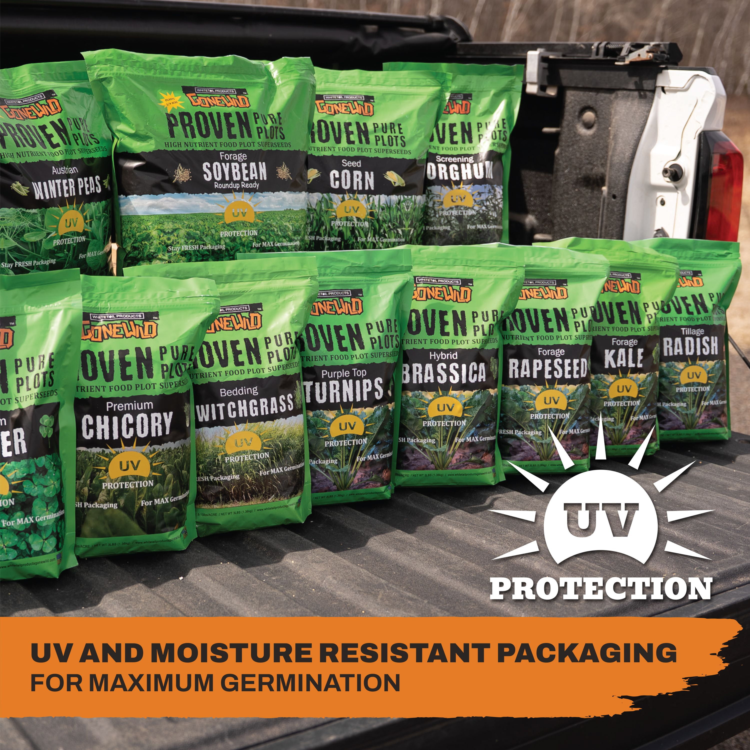Whitetail Products Gone Wild, Forage Kale Food Plot Seeds, 3lb Bag, G1853