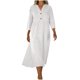 thumbnail image 2 of Vestido Largo de Manga Larga para las Mujeres Lino Suelto Bolsillo Cuarto Vestido de Manga, Vestido de Manga Larga de las Mujeres Desgaste Maxi Casual, 2 of 7