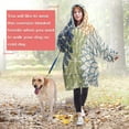 thumbnail image 4 of Wearable Oversized Blanket,Blue Floral and Petal Pattern Wearable Blanket Hoodie for Adults,Cozy Hooded Blankets with Super Pockets,Super Warm Fuzzy Pullover for Women & Men, 4 of 6