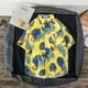 thumbnail image 4 of Camisas s Para Hombre Camisas florales hawaianas para hombre, camisas de algodón con botones para vacaciones tropicales en la playa con bolsillo (Yellow, L), 4 of 5