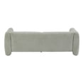 thumbnail image 4 of LifeSky 83\" Wave Sofa for Apartments: 900lb Capacity 3-Seater - Compact Boucle Fabric Sofa for Small Living Rooms & Bedrooms - Light Green Modern Curved Design, 4 of 11
