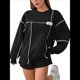 thumbnail image 1 of Sudaderas de Larga para Mujer Negro L, 1 of 7