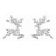 thumbnail image 1 of Finos Aretes Reno Venado Swarovski Oro 14k Lam Estuche blanco Unitalla, 1 of 6