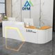 thumbnail image 4 of Executive Mobile Reception Desks Front Podium Lectern Computer Reception Desks Service Mesa De Escritorio Luxury Furniture My Lux Decor Round, 4 of 7