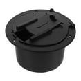 thumbnail image 4 of Miangastore 1 Ensemble de Boîte de Rangement Ronde en Fil Noir pour Câbles de Gestion de Yachts Rvs, Boîte de Connexion de Câble Rv, Trappe de Câble Électrique Ronde, 4 of 8