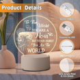 thumbnail image 2 of Mom Gifts Night Light From Daughter Son - Mom Gifts For Valentine's Day, Birthday, Mother's Day, Thanksgiving - Acrylic Night Light Usb Power Supply, 2 of 3