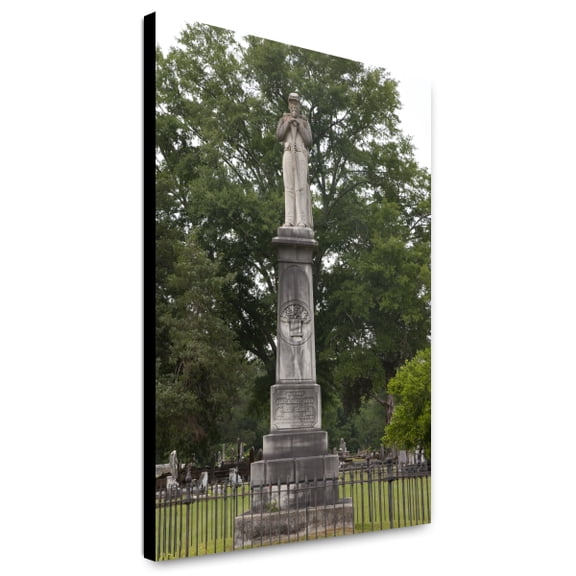 Canvas Print: Confederate Statues In Cemetery, Camden, Alabama, 2010